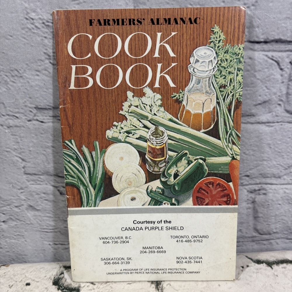 Farmers Almanac Cookbook 1987 Vintage Booklet
